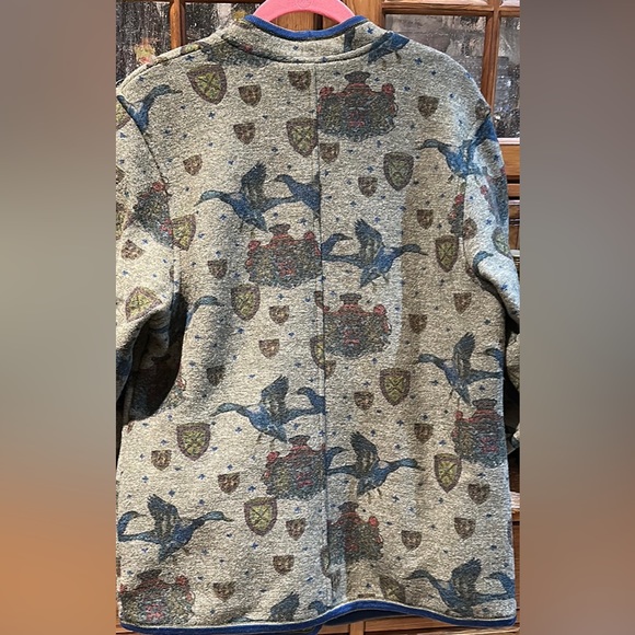 Geiger of Austria Wool Jacket Austrian Wool Sweater Cardigan Grey Multi Button - Picture 6 of 8